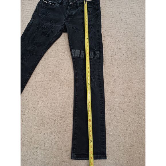 Cult of Individuality Jeans Mens 31/34 Black Greaser Straight - Picture 7 of 11